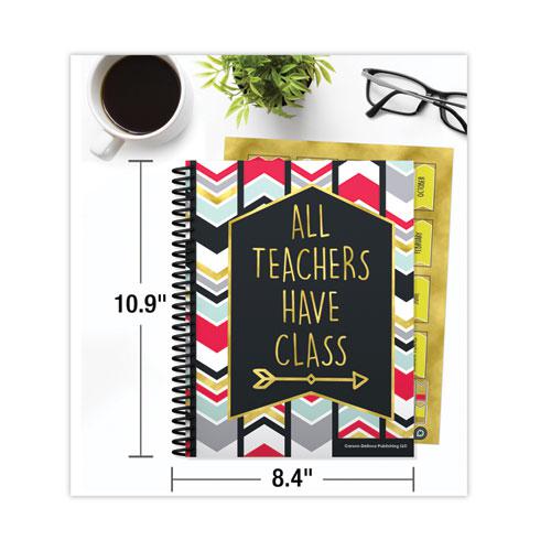Teacher Planner, Weekly/Monthly, Two-Page Spread (Seven Classes), 11 x 8.5, Multicolor Cover, 2022-2023. Picture 4