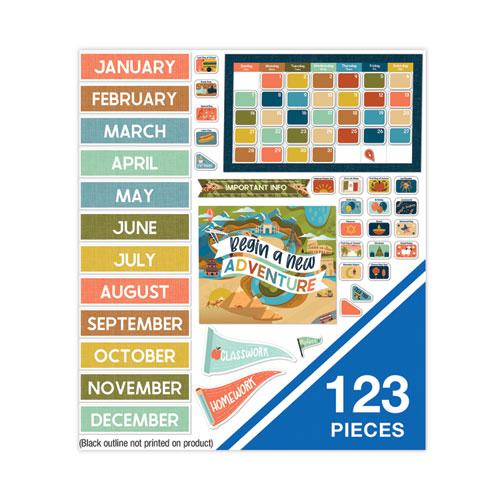 Calendar Bulletin Board Set, Let's Expolore, 123 Pieces. Picture 5
