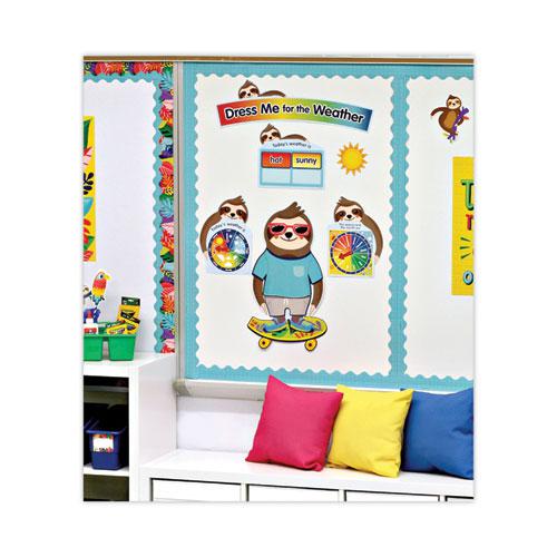 Curriculum Bulletin Board Set, Dress Me for the Weather, 54 Pieces. Picture 5