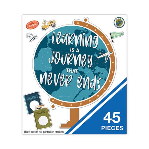Motivational Bulletin Board Set, Learning Is a Journey, 45 Pieces. Picture 3