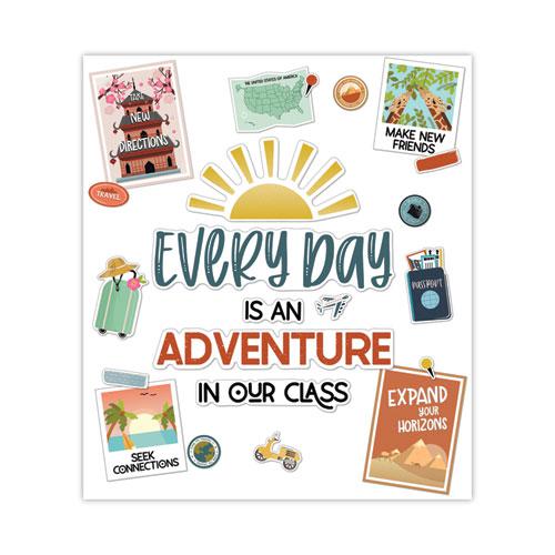 Motivational Bulletin Board Set, Everyday Is an Adventure, 42 Pieces. Picture 1
