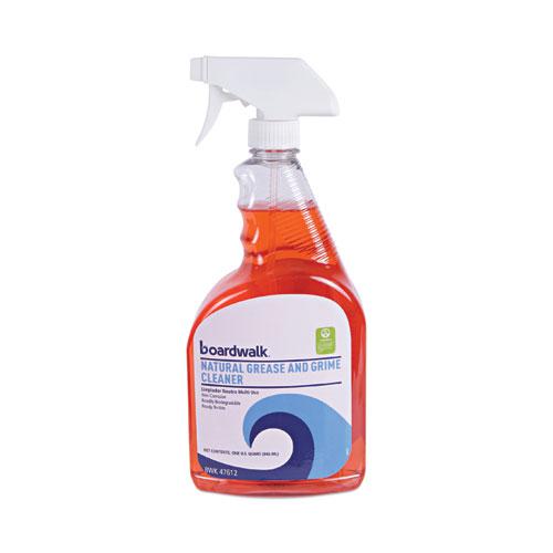 Boardwalk Green Natural Grease and Grime Cleaner, 32 oz Spray Bottle, 12/Carton. Picture 1