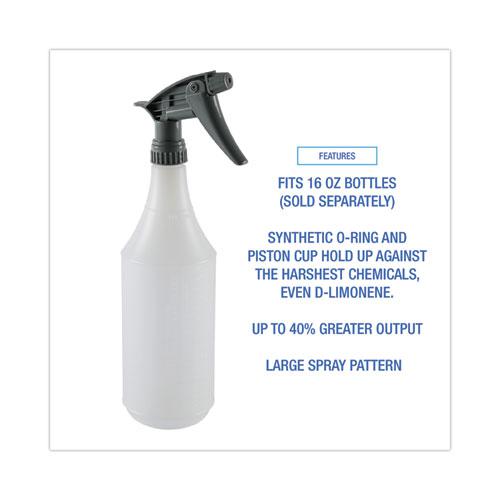Chemical-Resistant Trigger Sprayer 320CR, 7.25" Tube, Fits16 oz Bottles, Gray, 24/Carton. Picture 5
