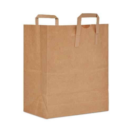 Handle Bag, 17.75 x 21, Brown, 400/Bundle. Picture 1
