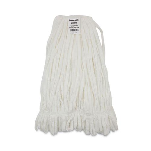 Mop Head, Looped, Enviro Clean With Tailband, Large, White, 12/Carton. Picture 1