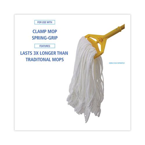 Mop Head, Looped, Enviro Clean With Tailband, Large, White, 12/Carton. Picture 3