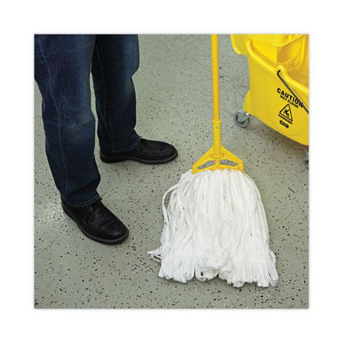 Mop Head, Looped, Enviro Clean With Tailband, Large, White, 12/Carton. Picture 5