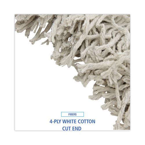 Cotton Mop Head, Cut-End, #32, White, 12/Carton. Picture 4