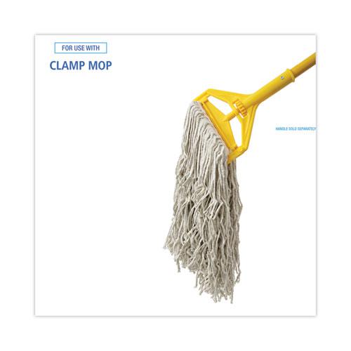 Banded Cotton Mop Heads, 24oz, White, 12/Carton. Picture 3