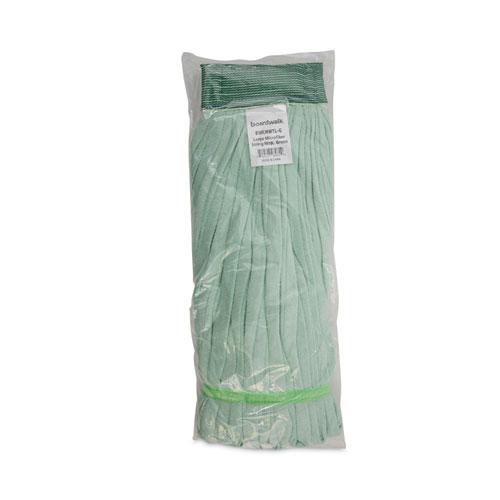 Microfiber Looped-End Wet Mop Head, Large, Green, 12/Carton. Picture 7