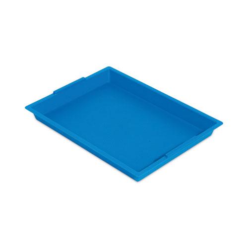 Little Artist Antimicrobial Finger Paint Tray, 16 x 1.8 x 12, Blue. Picture 1