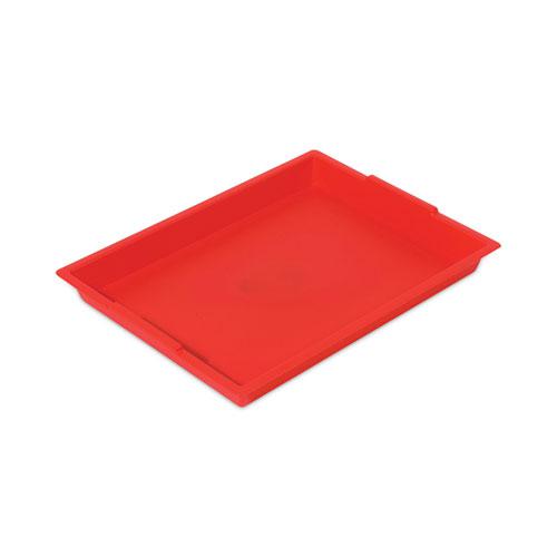 Little Artist Antimicrobial Finger Paint Tray, 16 x 1.8 x 12, Red. Picture 2