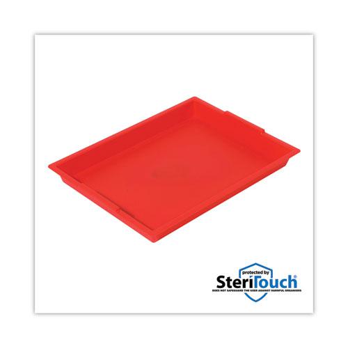 Little Artist Antimicrobial Finger Paint Tray, 16 x 1.8 x 12, Red. Picture 5