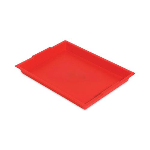 Little Artist Antimicrobial Finger Paint Tray, 16 x 1.8 x 12, Red. Picture 1