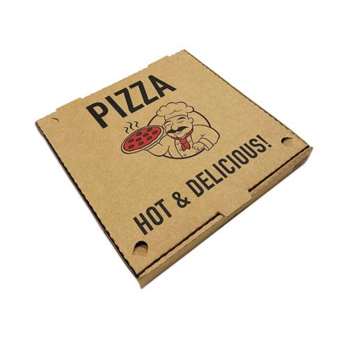Pizza Boxes, 10 x 10 x 2, Kraft, Paper, 50/Pack. Picture 1