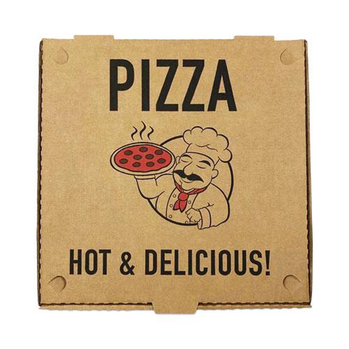 Pizza Boxes, 12 x 12 x 2, Kraft, Paper, 50/Pack. Picture 2