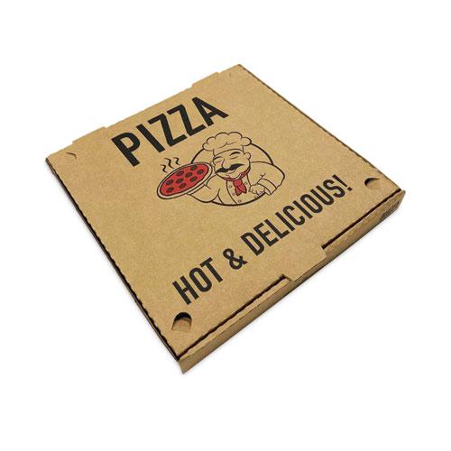 Pizza Boxes, 14 x 14 x 2, Kraft, Paper, 50/Pack. Picture 1