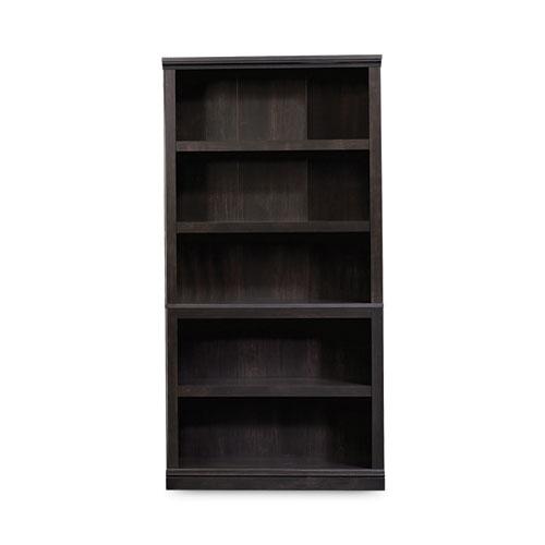 Select Collection Bookcase, Five-Shelf, 35.27w x 13.22d x 69.76h, Estate Black. Picture 1