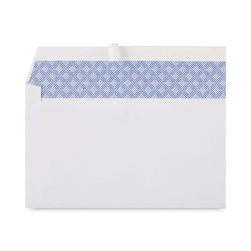 Peel Seal Strip Security Tint Business Envelope, #10, Square Flap, Self-Adhesive Closure, 4.25 x 9.63, White, 500/Box. Picture 3
