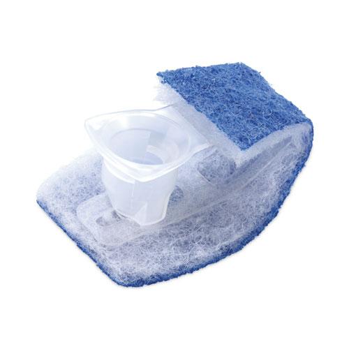 Disposable Toilet Scrubber Refill, Blue/White, 10/Pack. Picture 7