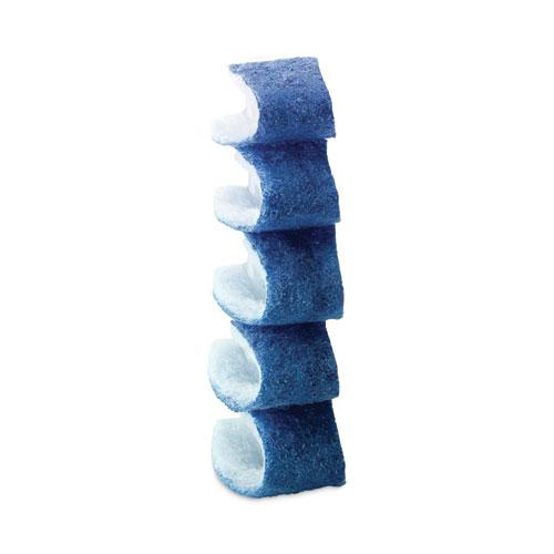Disposable Toilet Scrubber Refill, Blue/White, 10/Pack. Picture 9
