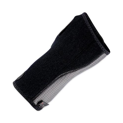 Adjustable Reversible Splint Wrist Brace, Fits Wrists 5.5" to 8.5", Black. Picture 3