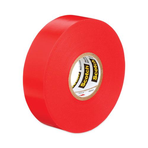 Scotch 35 Vinyl Electrical Color Coding Tape, 3" Core, 0.75" x 66 ft, Red. Picture 4