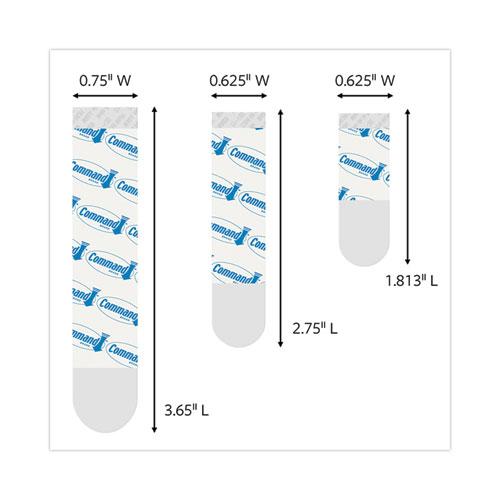 Assorted Refill Strips, Removable, (8) Small 0.75 x 1.75, (4) Medium 0.75 x 2.75, (4) Large 0.75 x 3.75, Clear, 16/Pack. Picture 3