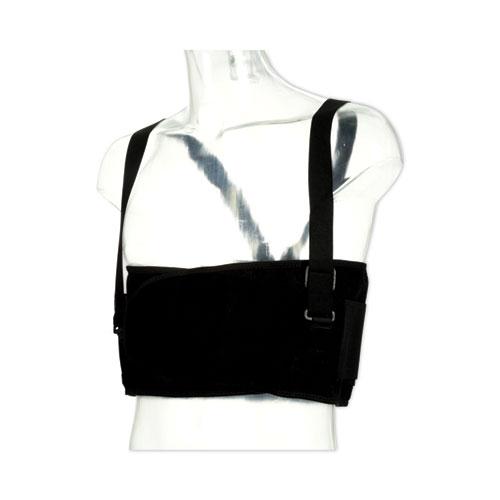 Work Belt with Removable Suspenders, One Size Fits All, Up to 48" Waist Size, Black. Picture 3