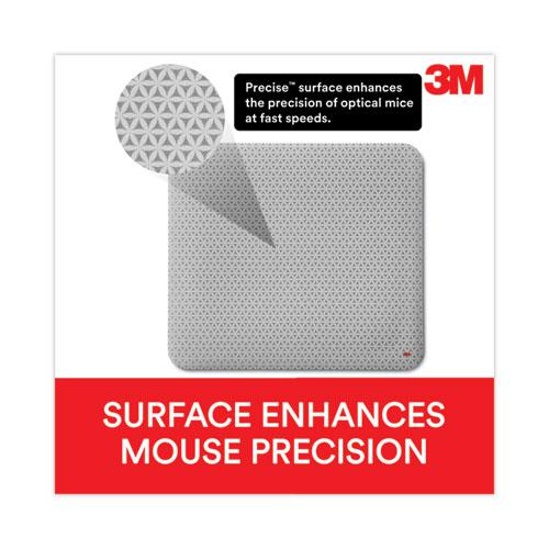 Precise Mouse Pad with Nonskid Repositionable Adhesive Back, 8.5 x 7, Bitmap Design. Picture 3