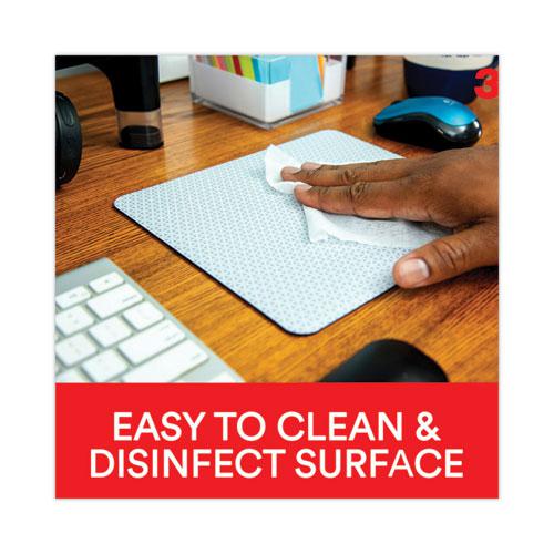Precise Mouse Pad with Nonskid Repositionable Adhesive Back, 8.5 x 7, Bitmap Design. Picture 5