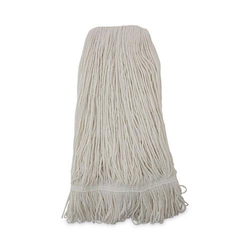 Pro Loop Web/Tailband Wet Mop Head, Rayon, 24oz, White, 12/Carton. Picture 1