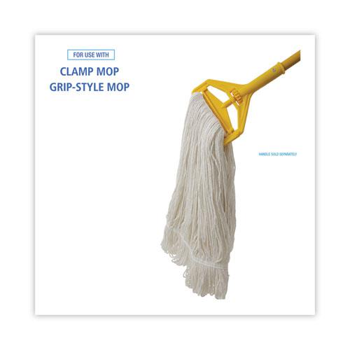 Pro Loop Web/Tailband Wet Mop Head, Rayon, 24oz, White, 12/Carton. Picture 3