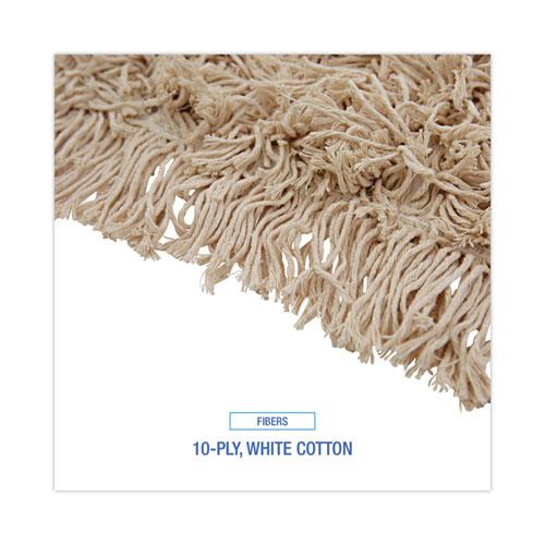 Industrial Dust Mop Head, Hygrade Cotton, 48w x 5d, White. Picture 3