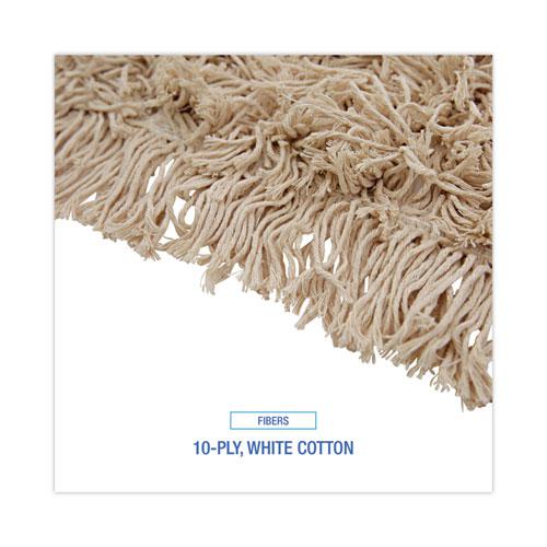 Industrial Dust Mop Head, Hygrade Cotton, 60w x 5d, White. Picture 4
