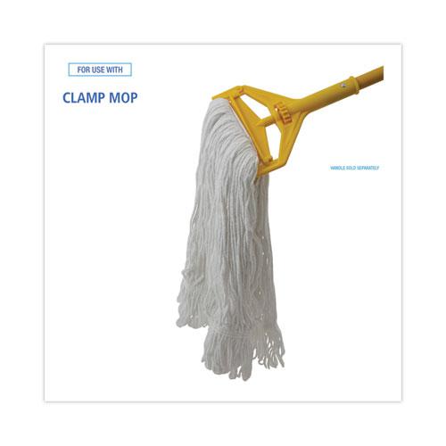 Pro Loop Web/Tailband Wet Mop Head, Rayon, #24 Size, White, 12/Carton. Picture 3