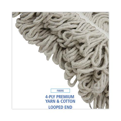 Mop Head, Loop Web/Tailband, Value Standard, Cotton, No. 32, White, 12/Carton. Picture 4