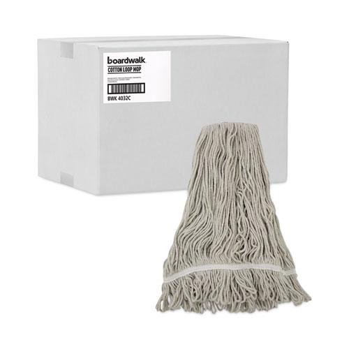 Mop Head, Loop Web/Tailband, Value Standard, Cotton, No. 32, White, 12/Carton. Picture 9