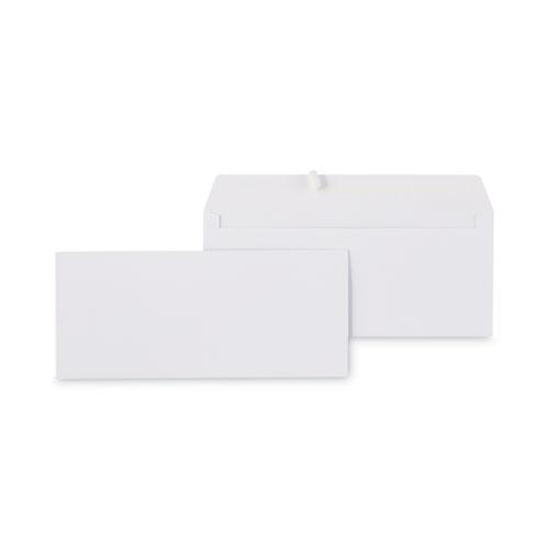 Peel Seal Strip Business Envelope, #10, Square Flap, Self-Adhesive Closure, 4.13 x 9.5, White, 100/Box. The main picture.