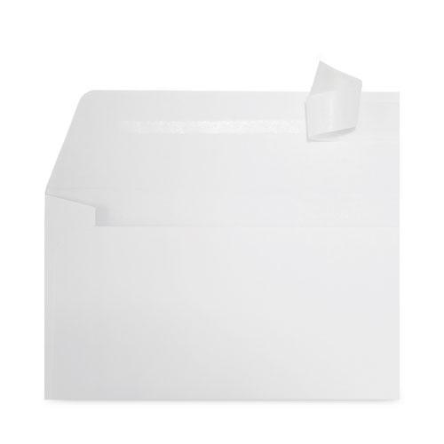 Peel Seal Strip Business Envelope, Address Window, #10, Square Flap, Self-Adhesive Closure, 4.13 x 9.5, White, 500/Box. Picture 2