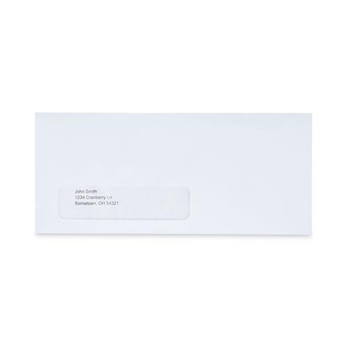 Peel Seal Strip Business Envelope, Address Window, #10, Square Flap, Self-Adhesive Closure, 4.13 x 9.5, White, 500/Box. Picture 3