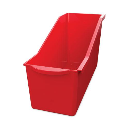 Antimicrobial Book Bin, 14.2 x 5.34 x 7.35, Red. Picture 2