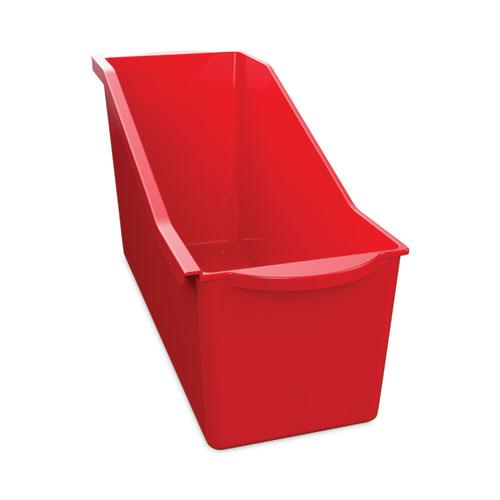 Antimicrobial Book Bin, 14.2 x 5.34 x 7.35, Red. Picture 1