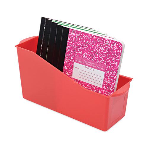Antimicrobial Book Bin, 14.2 x 5.34 x 7.35, Red. Picture 4