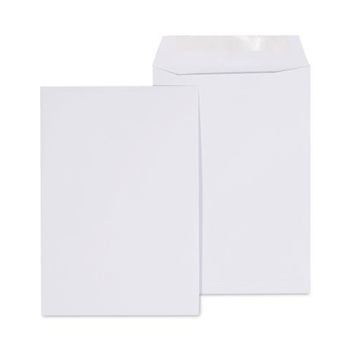 Catalog Envelope, 24 lb Bond Weight Paper, #1 3/4, Square Flap, Gummed Closure, 6.5 x 9.5, White, 500/Box. The main picture.