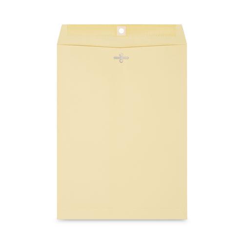 Kraft Clasp Envelope, #10 1/2, Square Flap, Clasp/Gummed Closure, 9 x 12, Brown Kraft, 100/Box. Picture 2