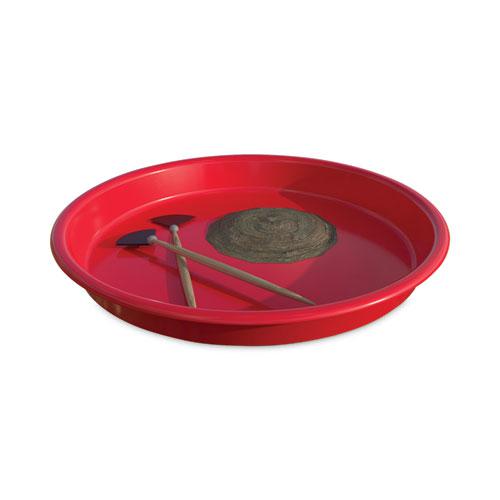 Little Artist's Antimicrobial Craft Tray, 13" Dia., Red. Picture 2