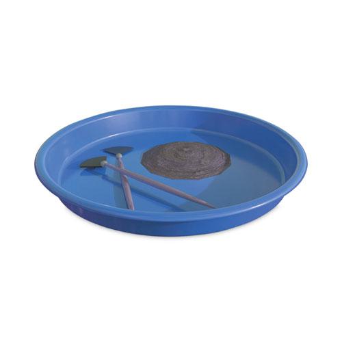 Little Artist's Antimicrobial Craft Tray, 13" Dia., Blue. Picture 4