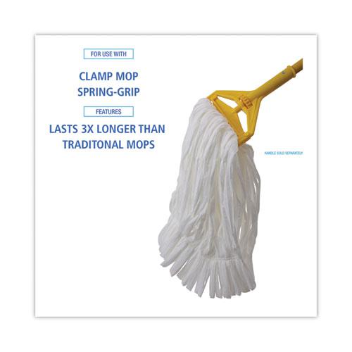Mop Head, Looped, Enviro Clean With Tailband, Medium, White, 12/Carton. Picture 3