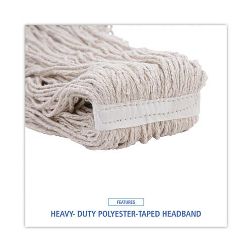 Mop Head, Pro Loop Web/Tailband, Premium Standard Head, Cotton, 32-Oz., White. Picture 6
